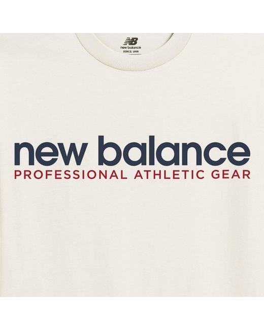 New Balance Professional ad t-shirt in weiß in White für Herren
