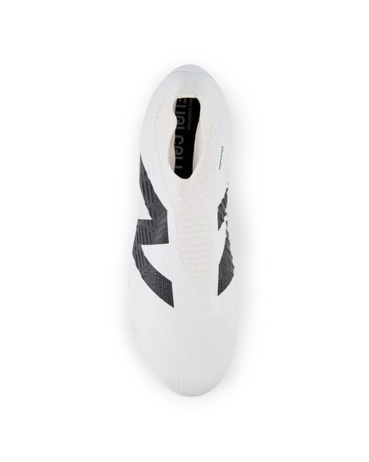 New Balance Tekela Pro Fg V4+ In White/black/red Synthetic
