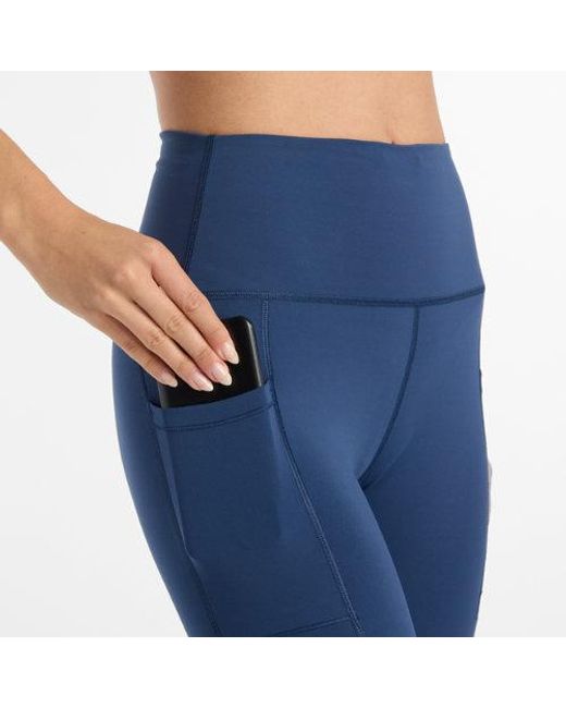 New Balance Blue Rc Pocket Legging 27"
