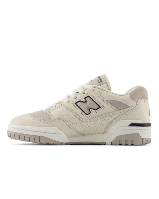 New Balance White 550 In Leather