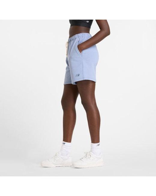 New Balance Blue Athletics French Terry Short