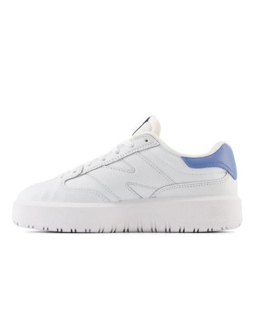 New Balance Ct302 In White/blue Leather