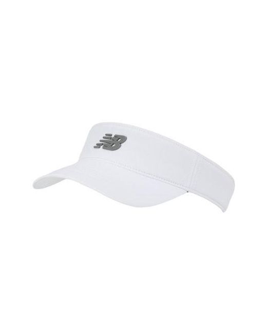 New Balance White Performance Visor V 2.0