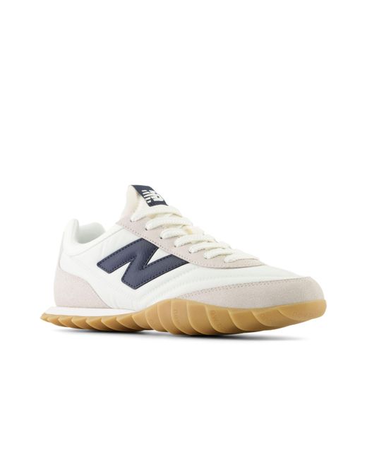 New Balance Rc30 In White/red Suede/mesh