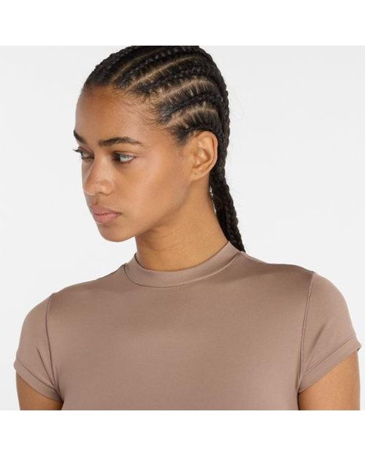 New Balance Brown Nb Define Fitted T-Shirt