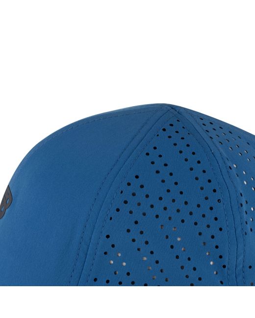 New Balance 6 Panel Laser Performance Hat In Blue Nylon