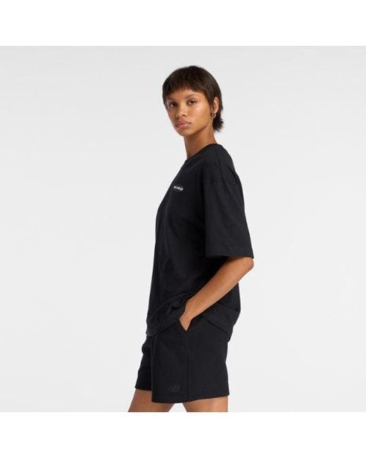 New Balance Black Sport Graphic Oversized T-Shirt