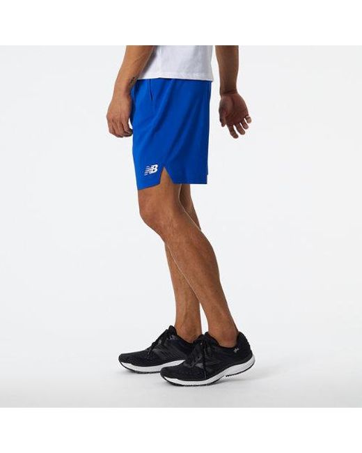 New Balance Herren Nb Tech Training Woven Short in Blue für Herren