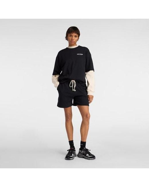 New Balance Black Sport Graphic Oversized T-Shirt