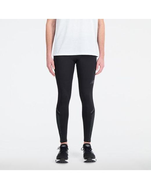 New Balance Impact Run Luminous Heat Tight In Black Poly Knit for men