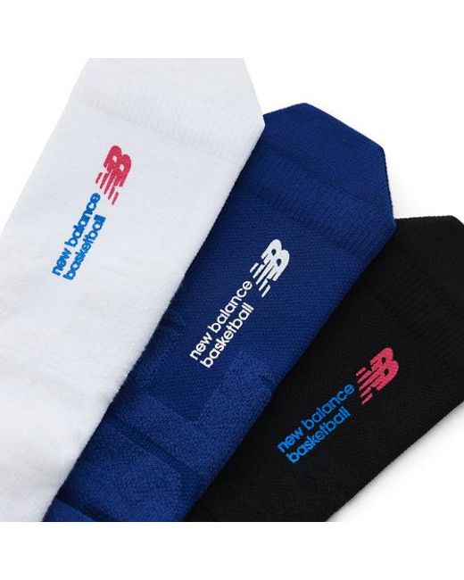 New Balance Blue Basketball Crew Socks 1 Pair
