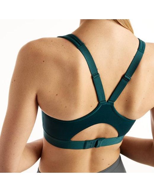 New Balance Blue Nb Essential Run Bra