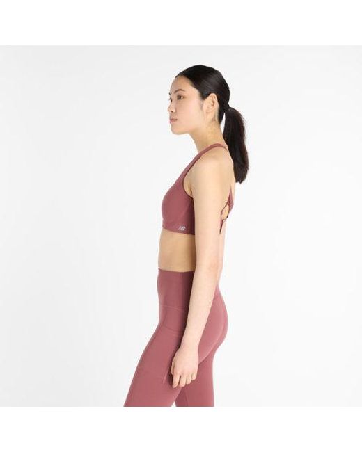 New Balance Red Damen Nb Rc Bra