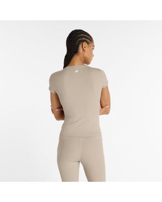 New Balance Natural Ribbed Fitted T-Shirt