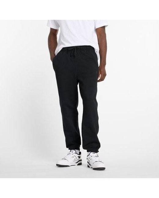 New Balance Black Athletics French Terry Jogger for men