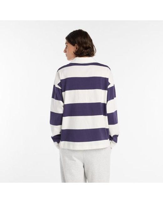 New Balance Blue Rugby Long Sleeve Shirt