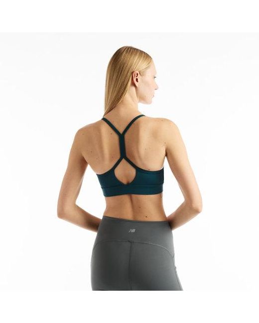 New Balance Blue Nb Essential Yoga Bra
