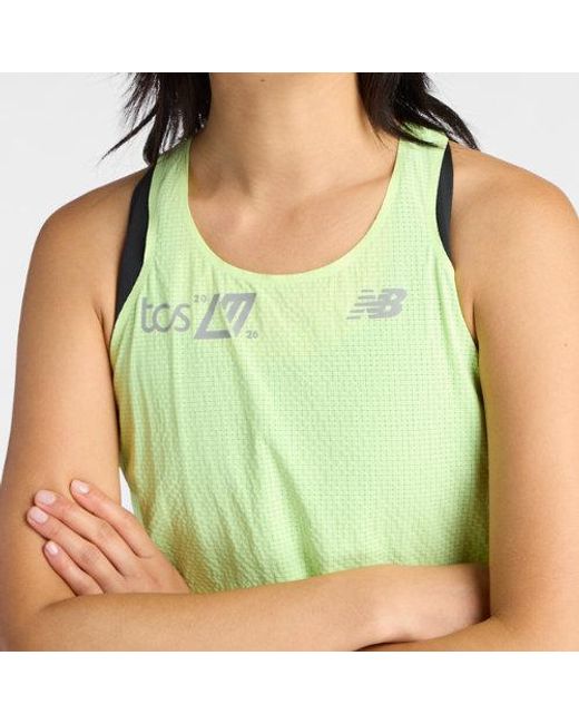 New Balance Green London Edition Race Day Ultra Light Singlet