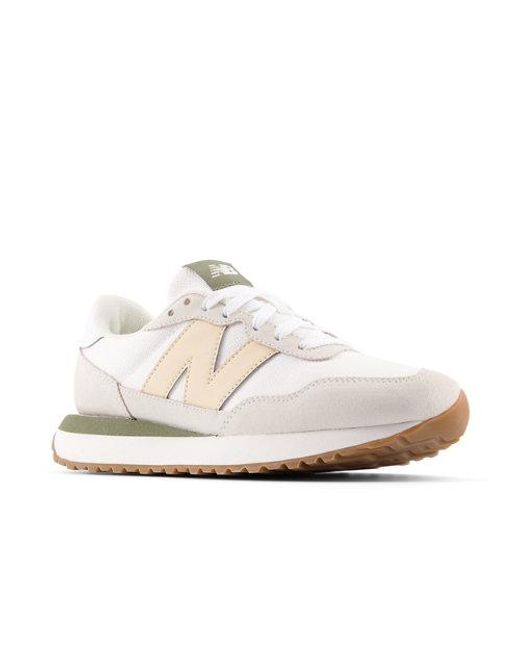 New Balance White 237