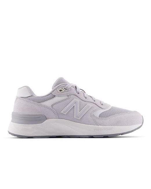 Femme Fresh Foam Walking 880 V7 En, Synthétique, Taille New Balance en coloris Gray