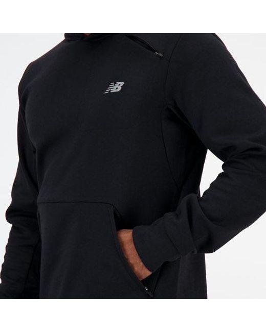 New Balance Blue Tech Knit Hoodie for men
