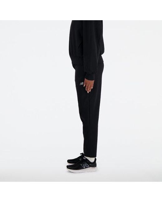 New Balance Tech Knit Pant In Black Poly Knit