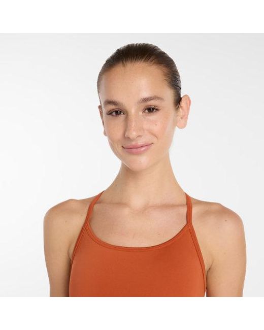 New Balance Orange Nb Essential Yoga Bra