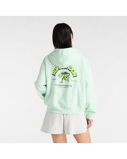 New Balance Green London Edition Sport Essentials French Terry Full Zip