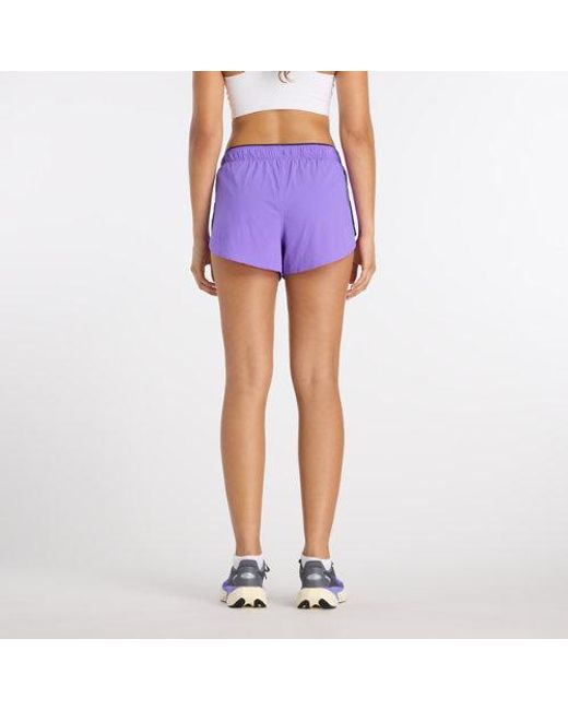New Balance Blue Rc Ultra Light Printed Short 3"