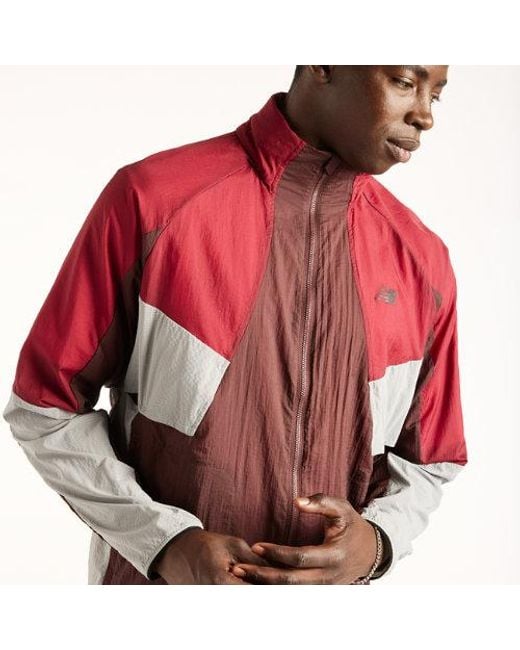 New Balance Red Rc Jacket for men