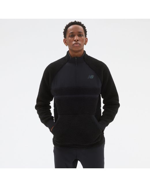 New Balance Q Speed Sherpa Anorak in Black for Men | Lyst