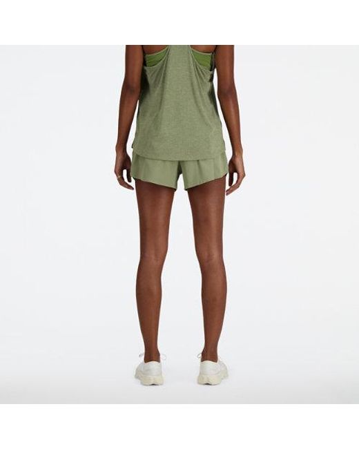 Femme Rc Short 3&Quot; En, Polywoven, Taille New Balance en coloris Green