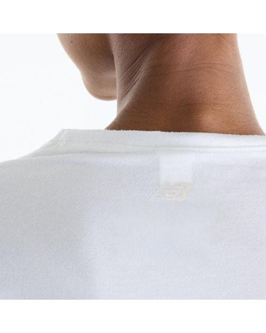 New Balance White Athletics Crafted Long Sleeve