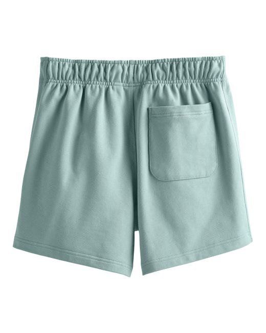 New Balance Blue Athletics French Terry Short 5" In Green Cotton for men