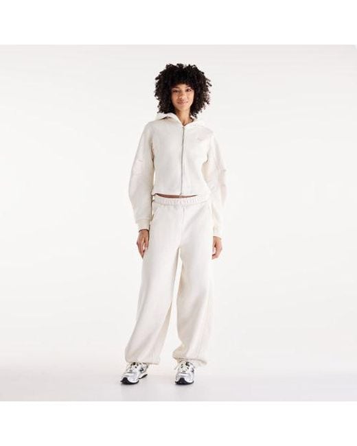 New Balance White Athletics Crafted Fleece Full Zip