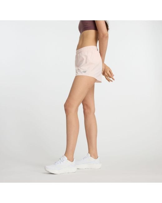 Rc short 3" in rosa di New Balance in Pink
