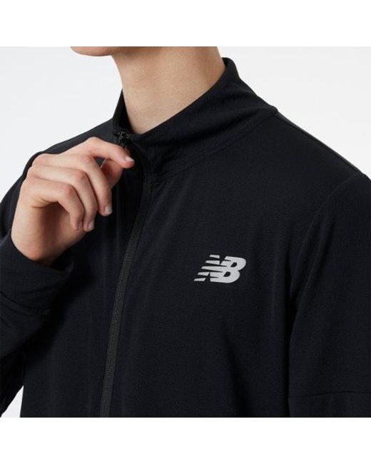 New Balance Black Nb Tech Training Knit Track Jacket for men