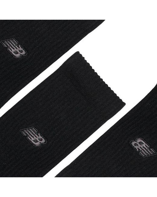 New Balance Black Active Premium Crew 3 Pack Socks 3 Pack