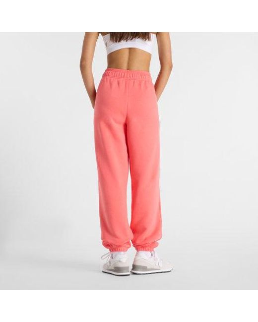 New Balance Red Reimagined Fleece Jogger