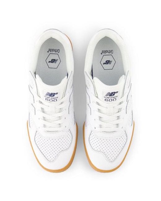 New Balance White Nb Numeric Tom Knox 600 Skateboarding Shoes