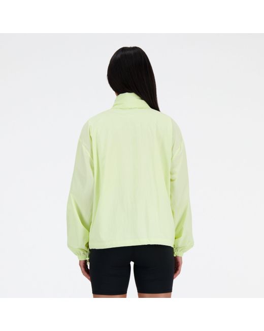 Athletics packable jacket in verde di New Balance in Green