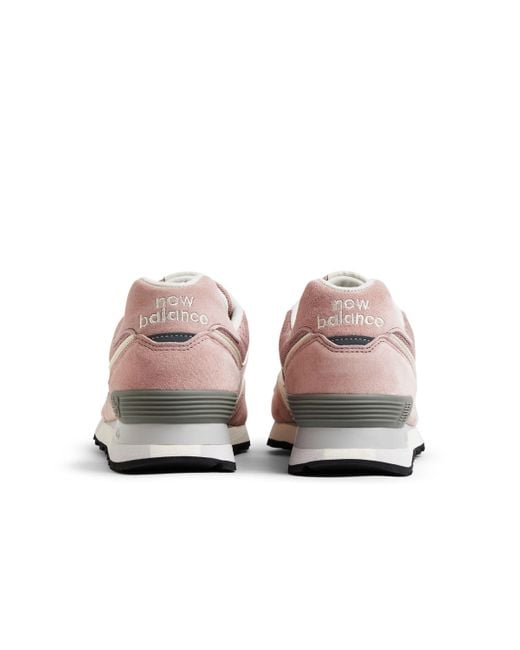 New Balance Made In Uk 576 In Purple white grey Suede mesh in Pink