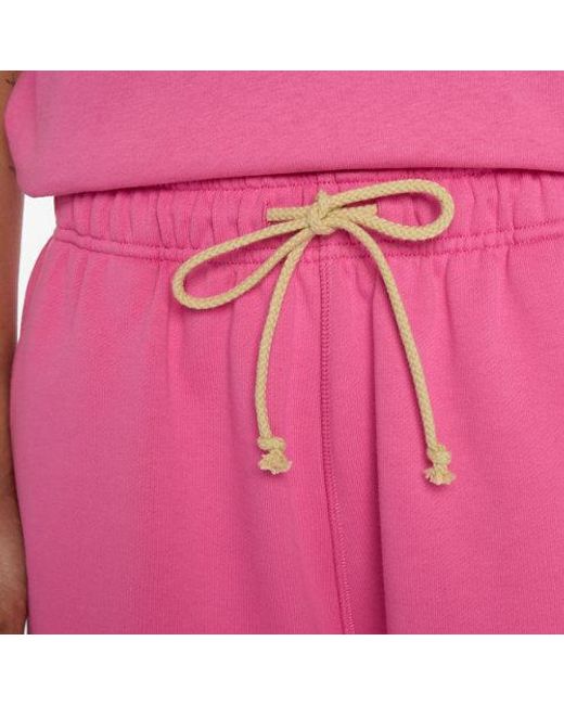 New Balance Pink Athletics French Terry Short