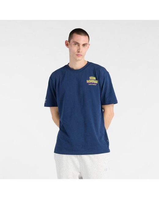 New Balance Blue London Edition Graphic T-Shirt 3 for men