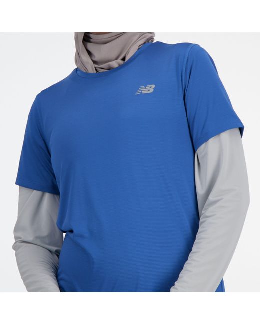 New Balance Blue Sport essentials t-shirt in blau