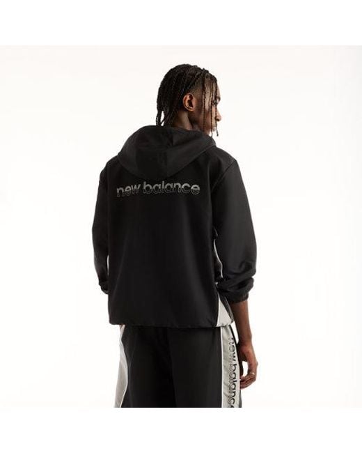 New Balance Black Trackside Woven Jacket for men