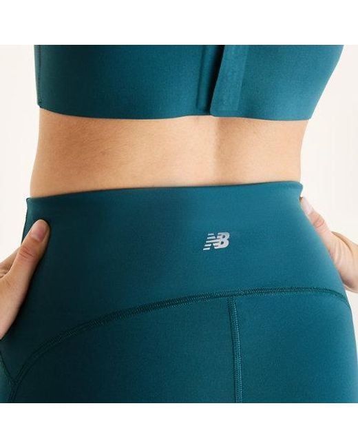 New Balance Blue Rc Pocket Legging 25"