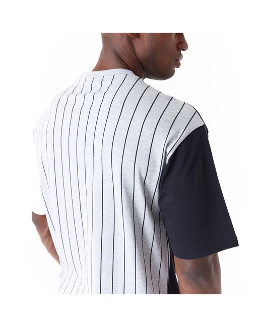 KTZ Blue Brooklyn Nets Nba Half Pinstripe Oversized T-shirt for men