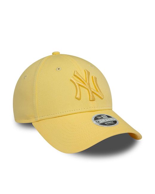 KTZ Yellow New York Yankees Womens League Essential Pastel 9forty Adjustable Cap for men