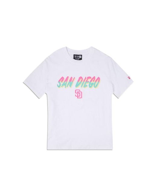 KTZ White San Diego Padres Mlb City Connect T-shirt for men